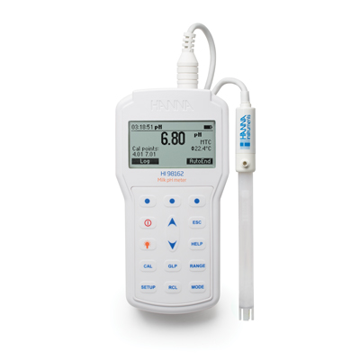 HI98162微电脑酸度pH -氧化还原mV -温度°C测定仪（牛奶行业）