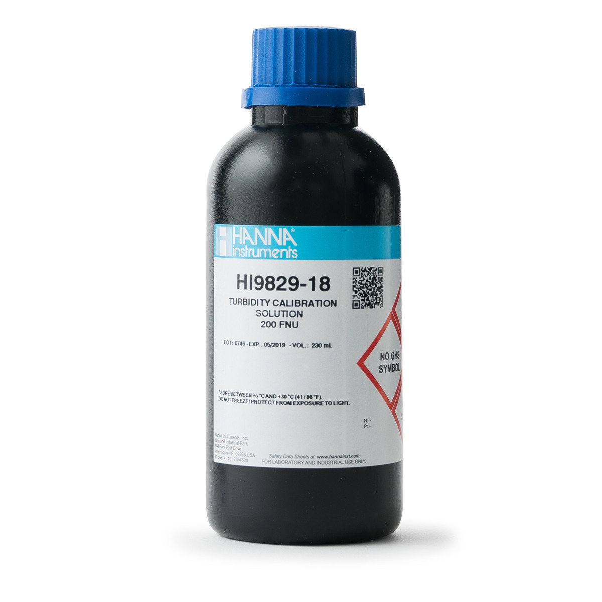 HI9829-18定制专用浊度【标值：200 FNU】标准液
