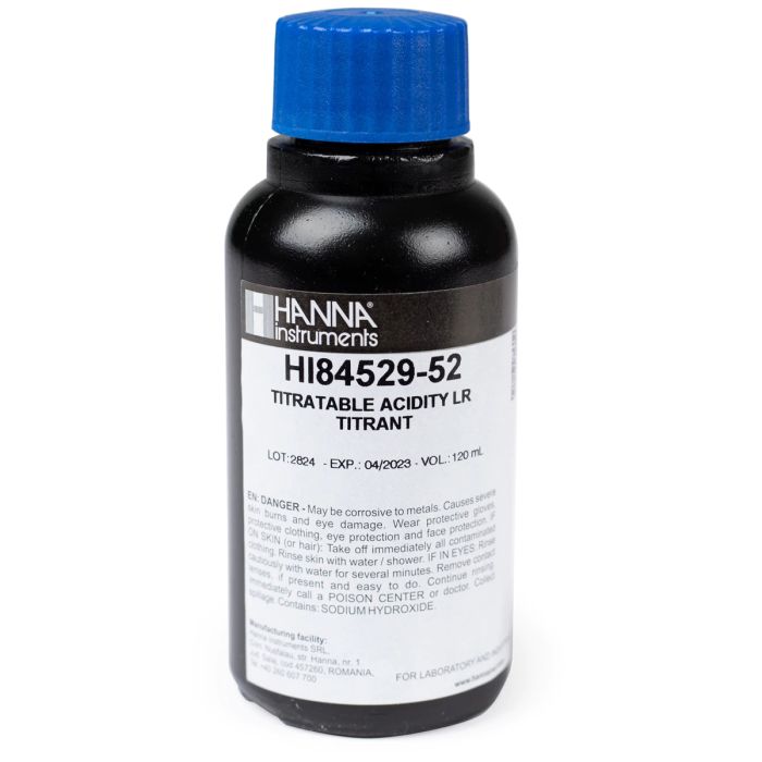 HI84529-52专用可滴定酸度的低范围【LR50】滴定试剂
