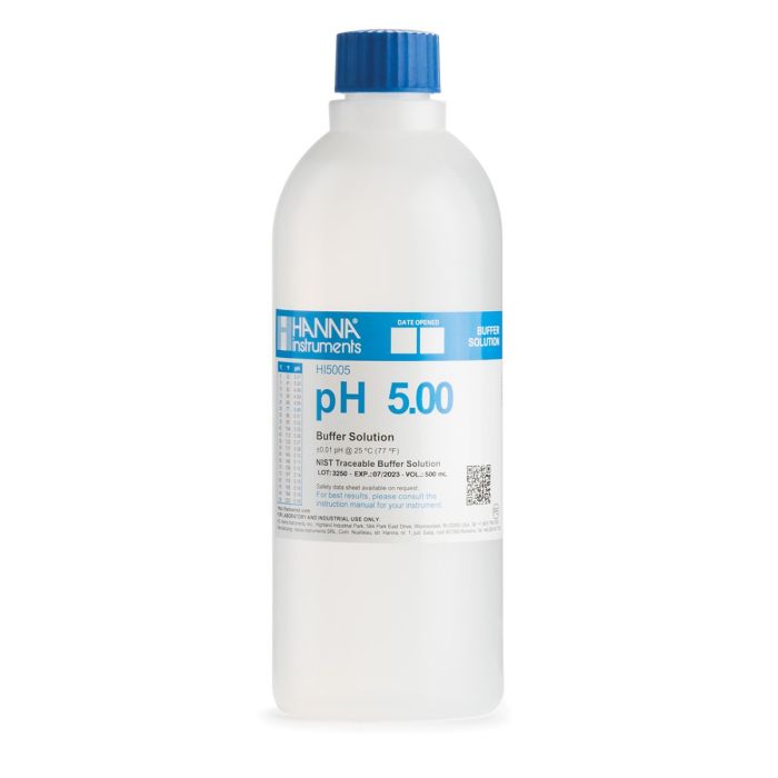 HI5005实验室等级酸度（5.00 pH）标准缓冲液