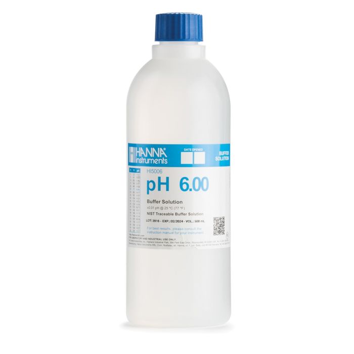 HI5006实验室等级酸度（6.00 pH）标准缓冲液