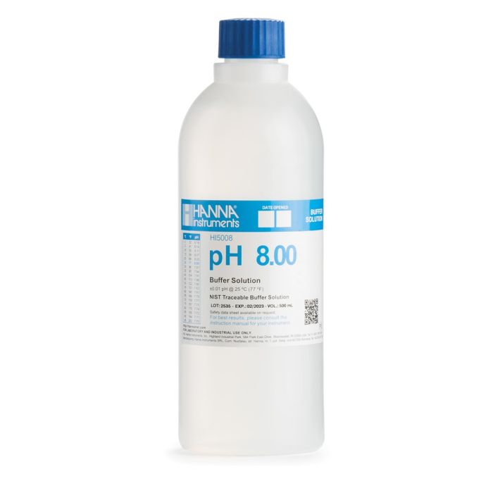 HI5008实验室等级酸度（8.00 pH）标准缓冲液