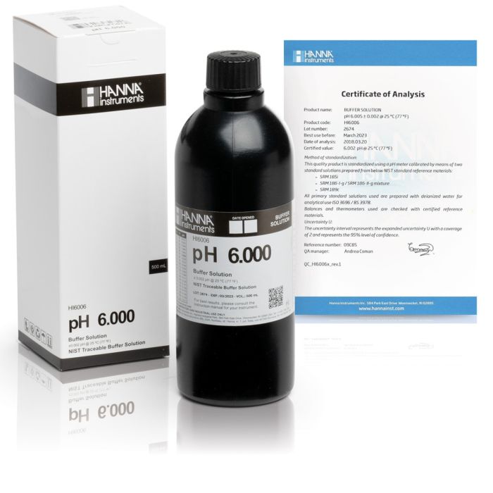 HI6006高精度酸度（6.000 pH）标准缓冲液