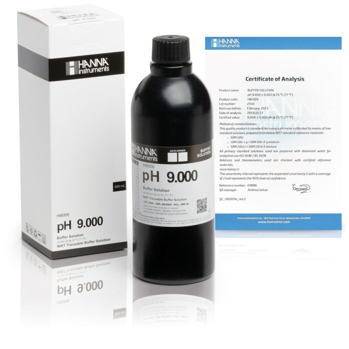HI6009高精度酸度（9.000 pH）标准缓冲液