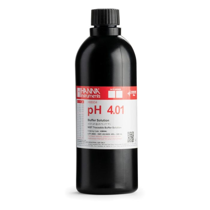 HI8004L符合FDA标准酸度【4.01pH】标准缓冲液