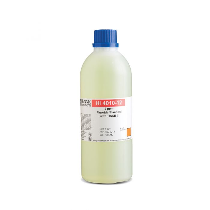 HI4010-12 氟化物【标值：2 ppm】TIISA II 和ISE标准混合液