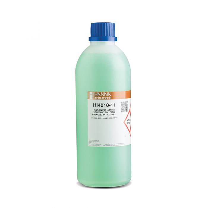 HI4010-11氟化物【标值：1 ppm】TIISA II 和ISE标准混合液
