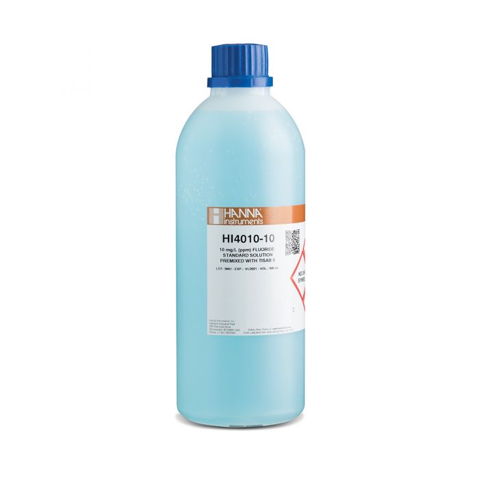 HI4010-10氟化物【标值：10 ppm】TIISA II 和ISE标准混合液