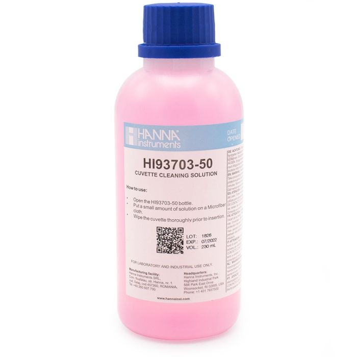 HI93703-50定制防静电玻璃比色皿清洗液